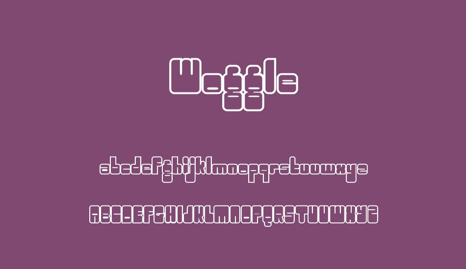 woggle font