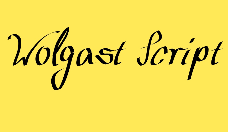 wolgast-script font big
