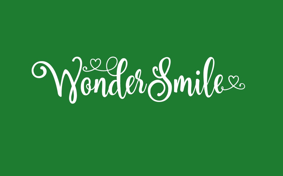 Wonder Smile font big