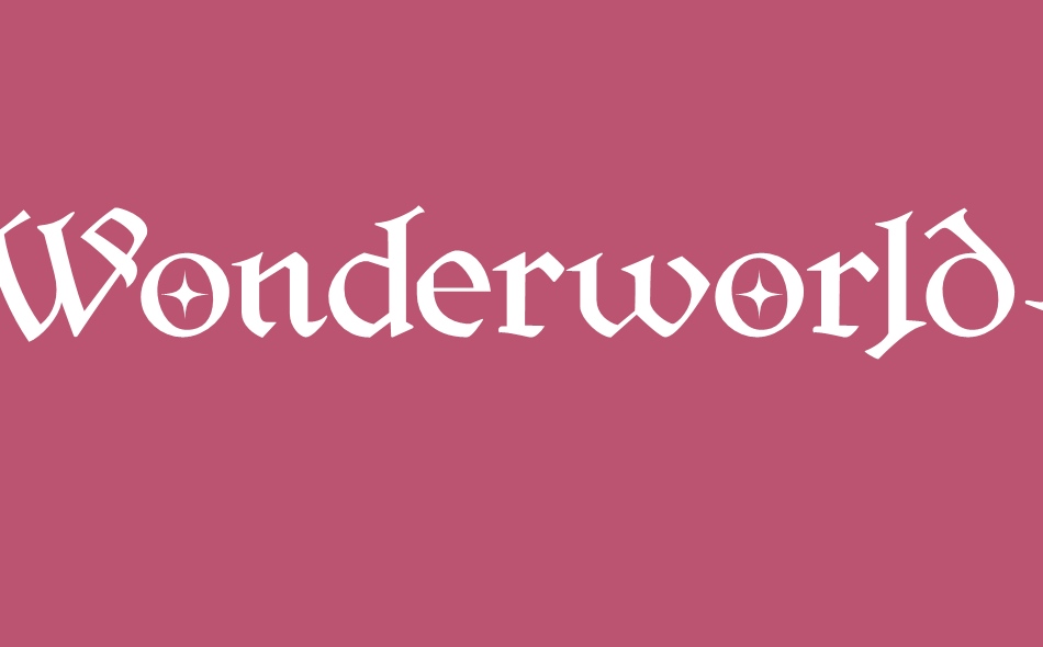 Wonderworld font big
