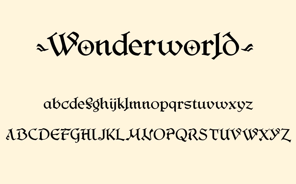 Wonderworld font