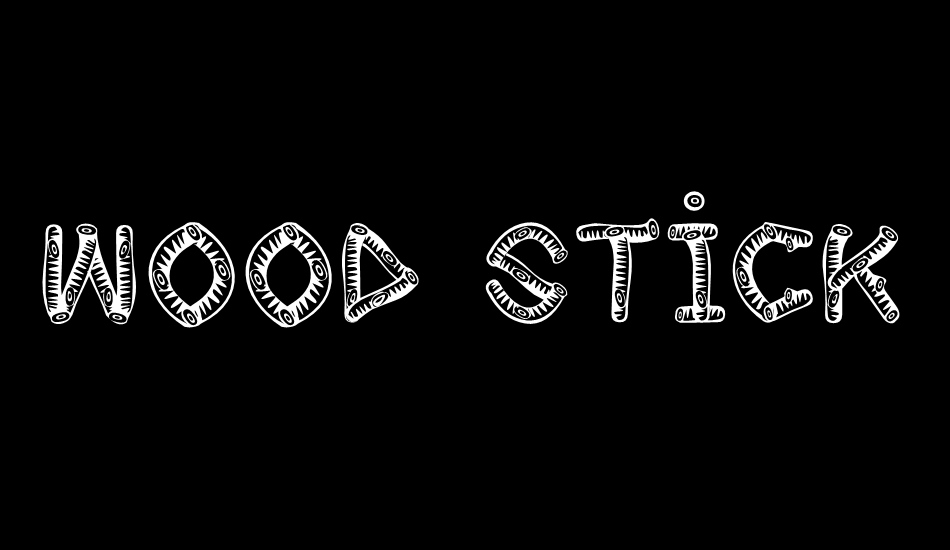 wood-sticks font big