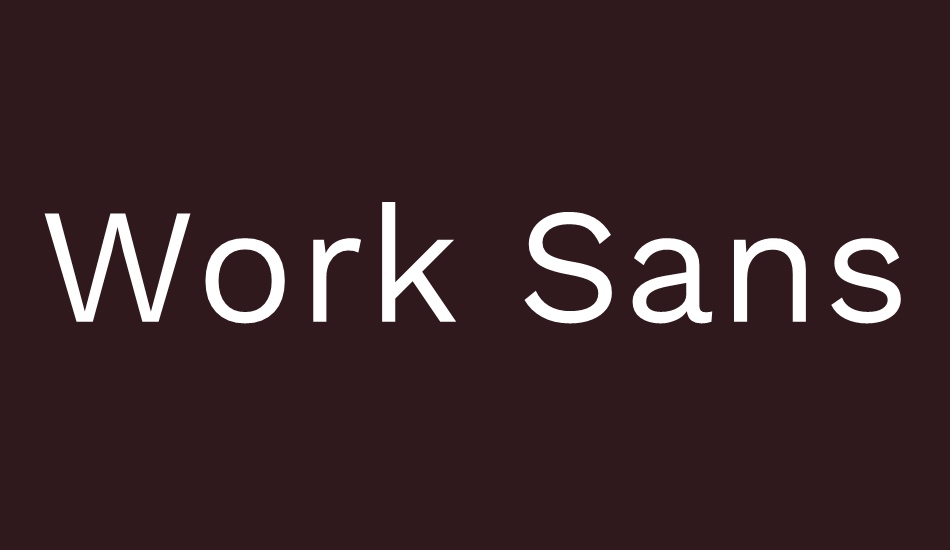 work-sans font big