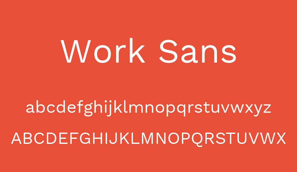 work-sans font
