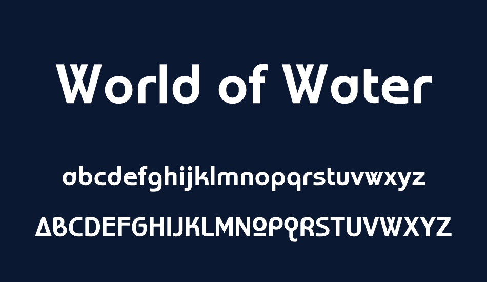 world-of-water font