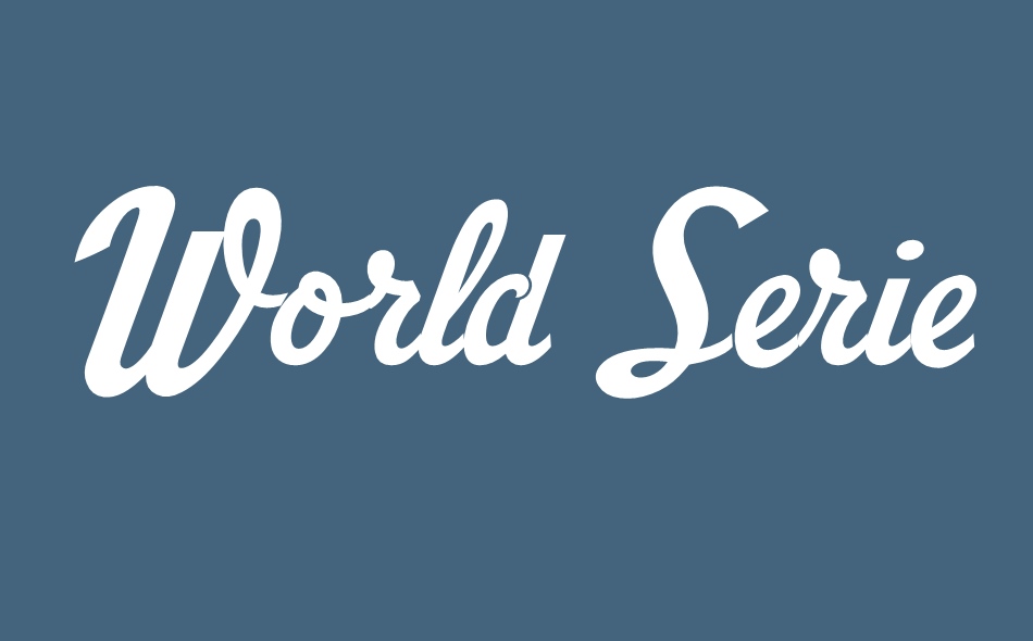 World Series font big