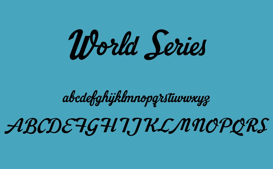 World Series font