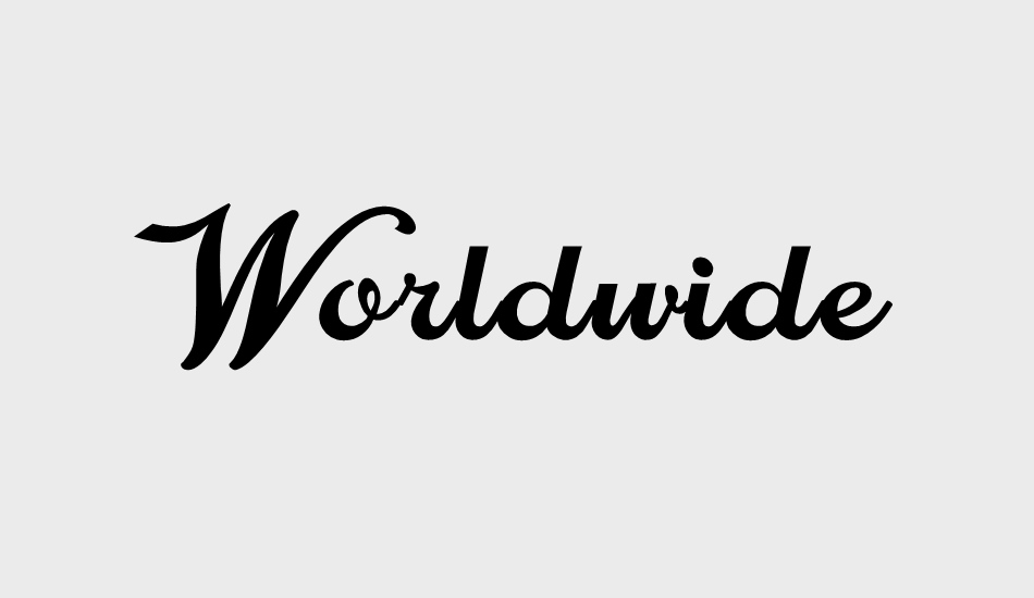 worldwide font big