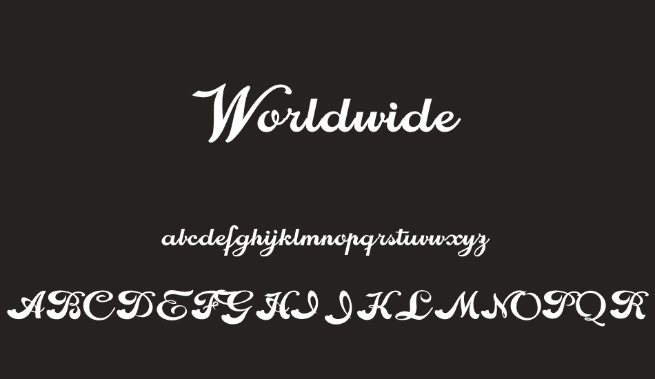 worldwide font