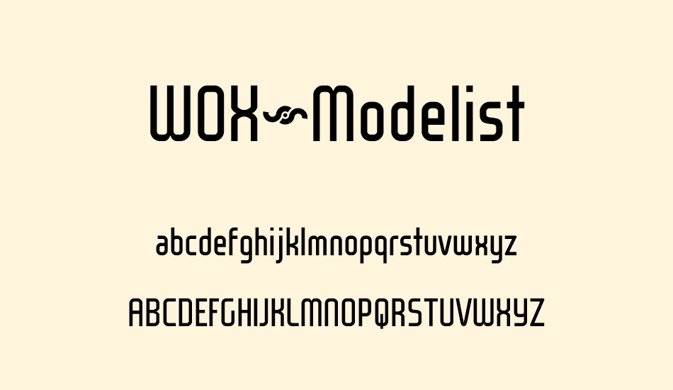 wox~modelist-demo font