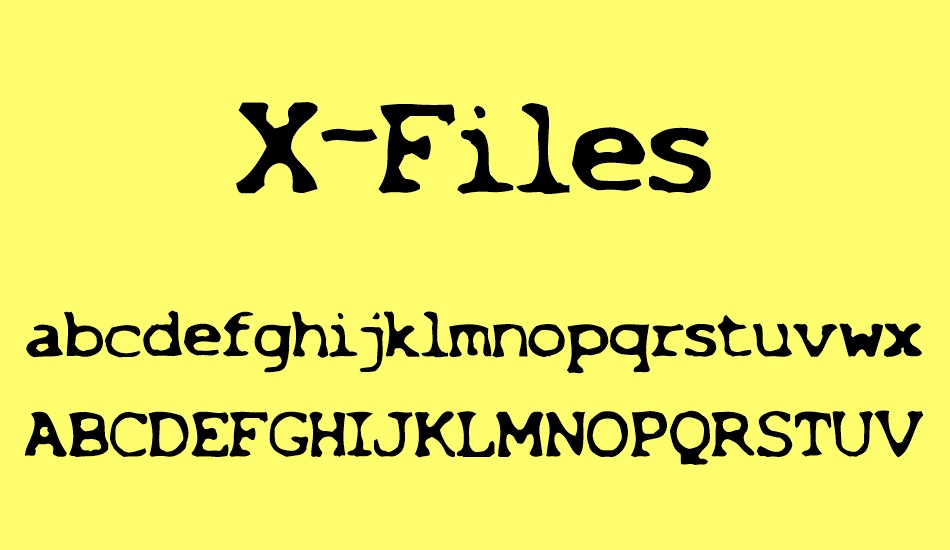 x-files font
