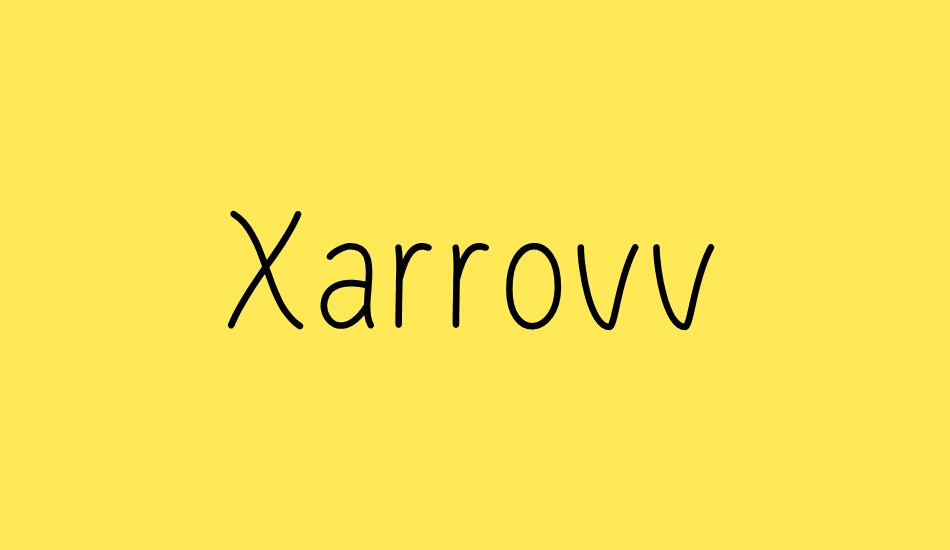 xarrovv font big