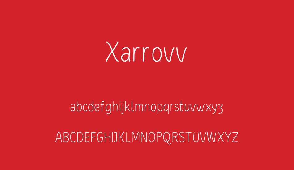 xarrovv font