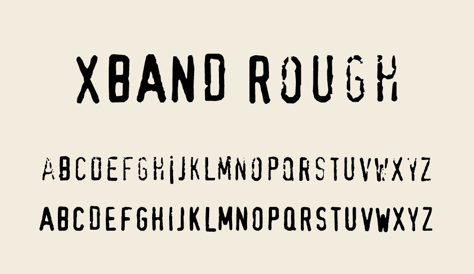 xband-rough font