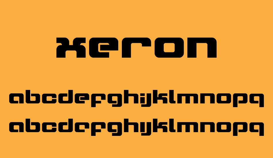 xeron font