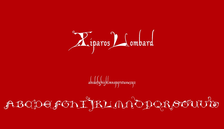 xiparoslombard font