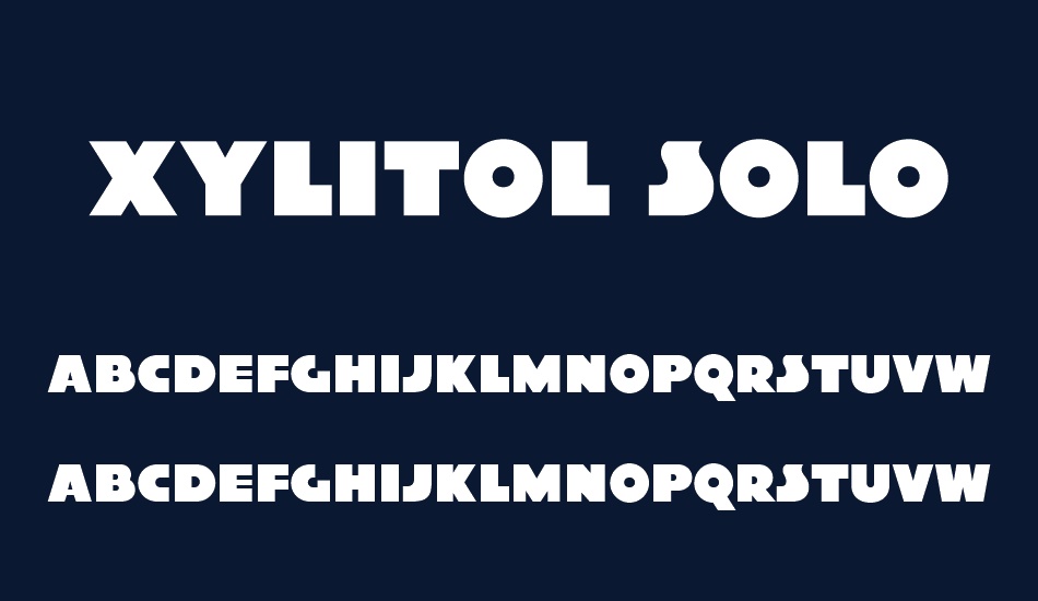 xylitol-solo font