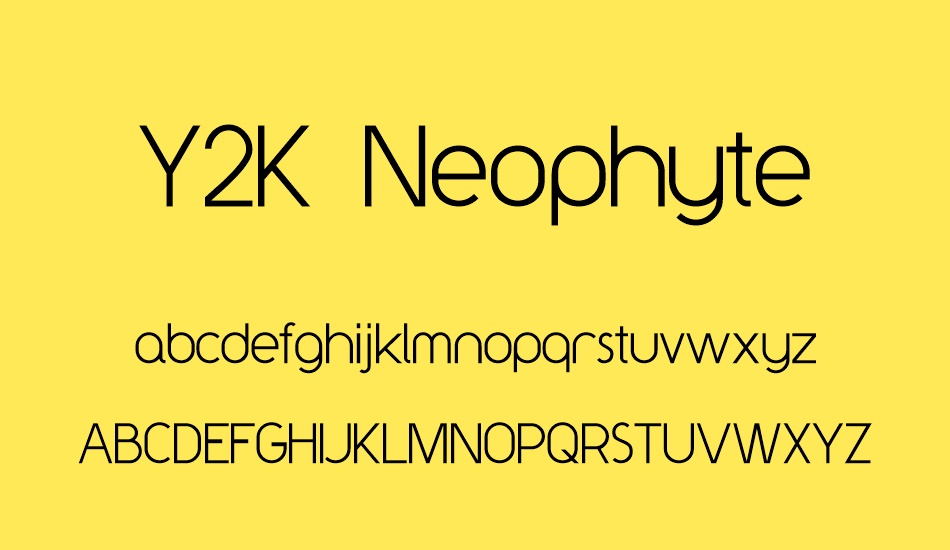 y2k-neophyte font