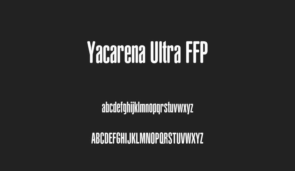 yacarena-ultra-ffp font