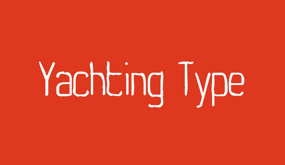 yachting-type font big