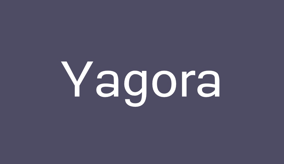 yagora font big