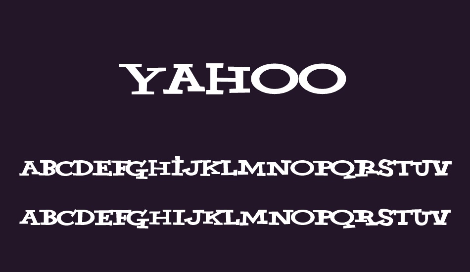 yahoo font