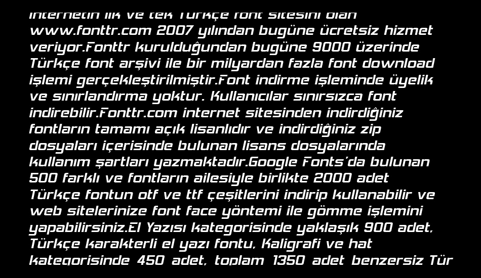 yarımkafa font 1