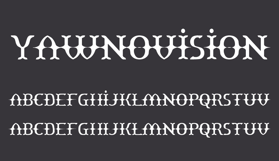 yawnovision-tr font