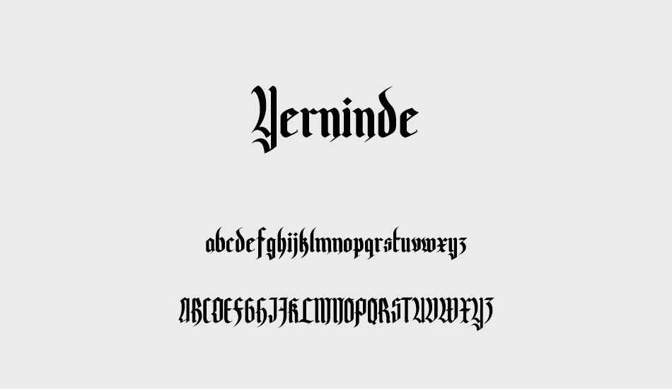 yerninde font