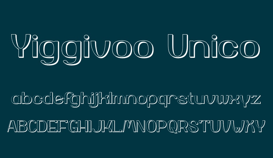 yiggivoo-unicode-3d font