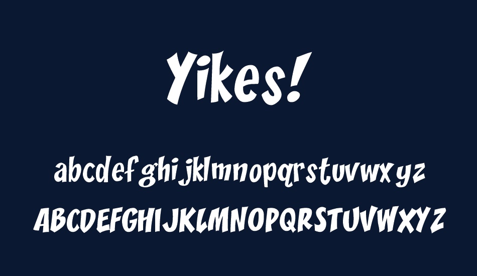 yikes font