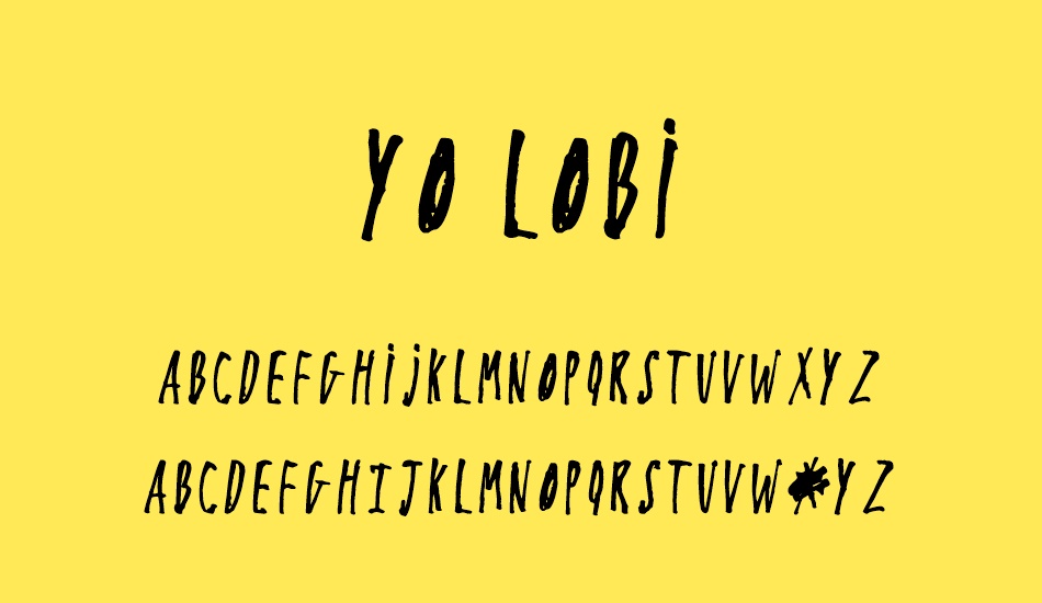 yo-lobi font