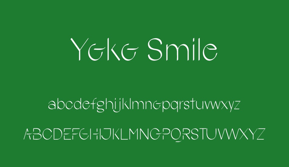 yoko-smile font