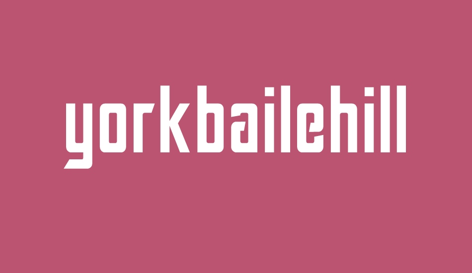 yorkbailehill font big