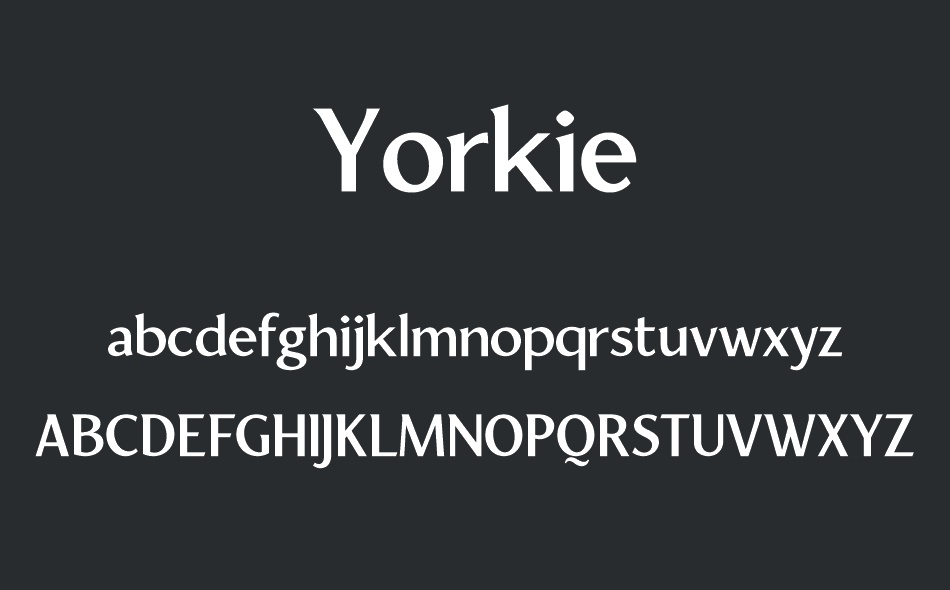 Yorkie font