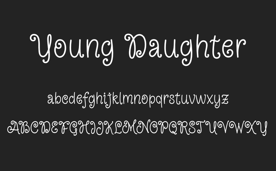 Young Daughter font