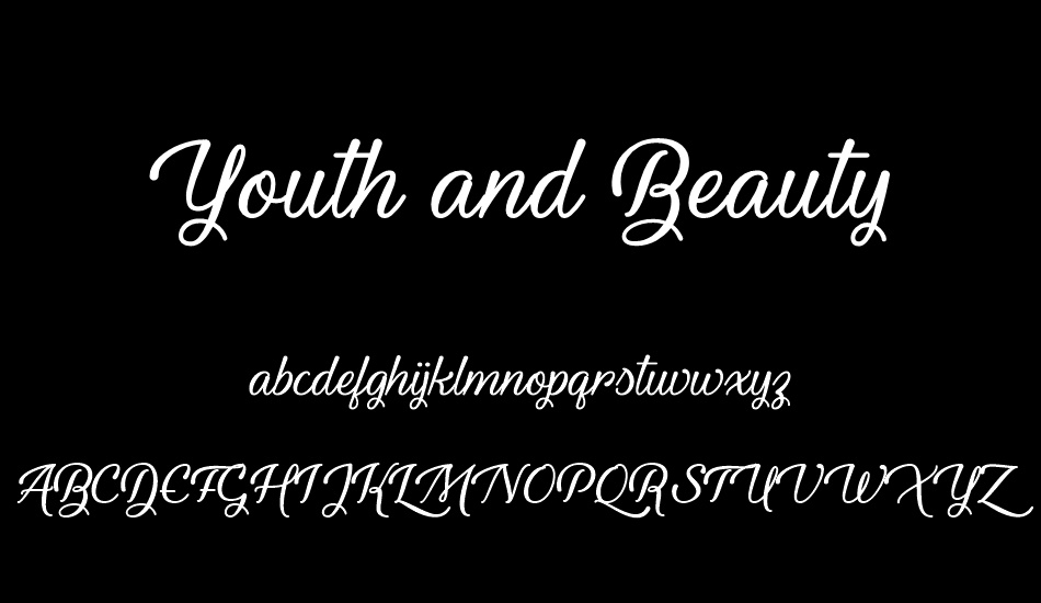 youth-and-beauty font