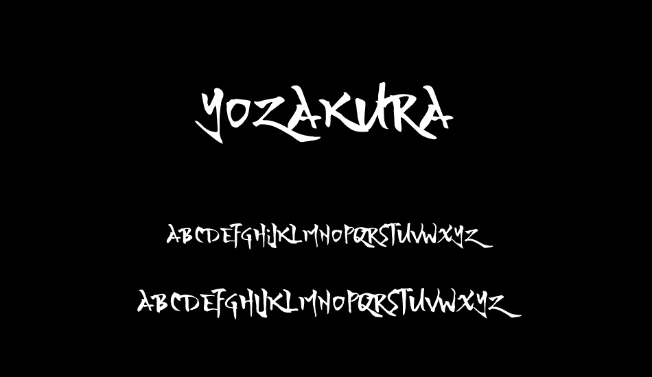 yozakura font