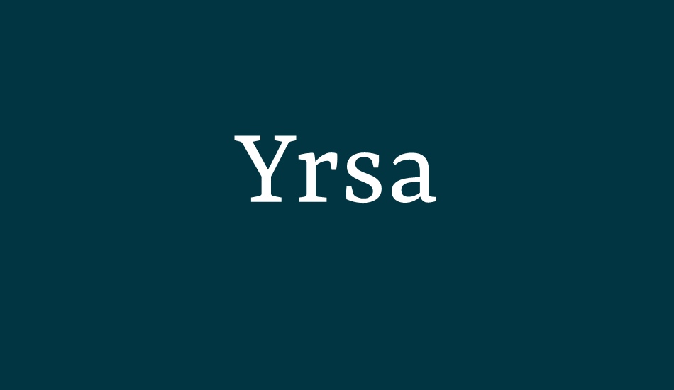 yrsa font big