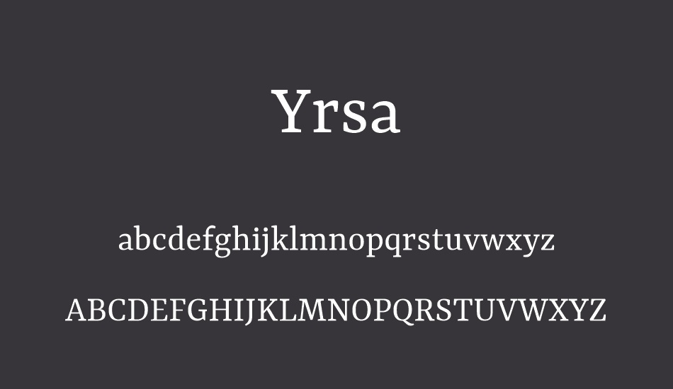 yrsa font