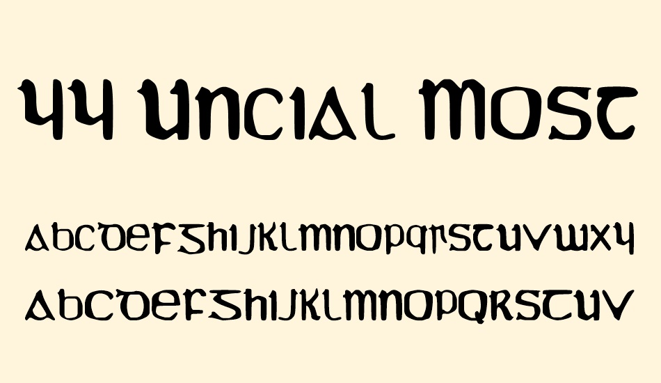 yy-uncial-most-ırish-molded font