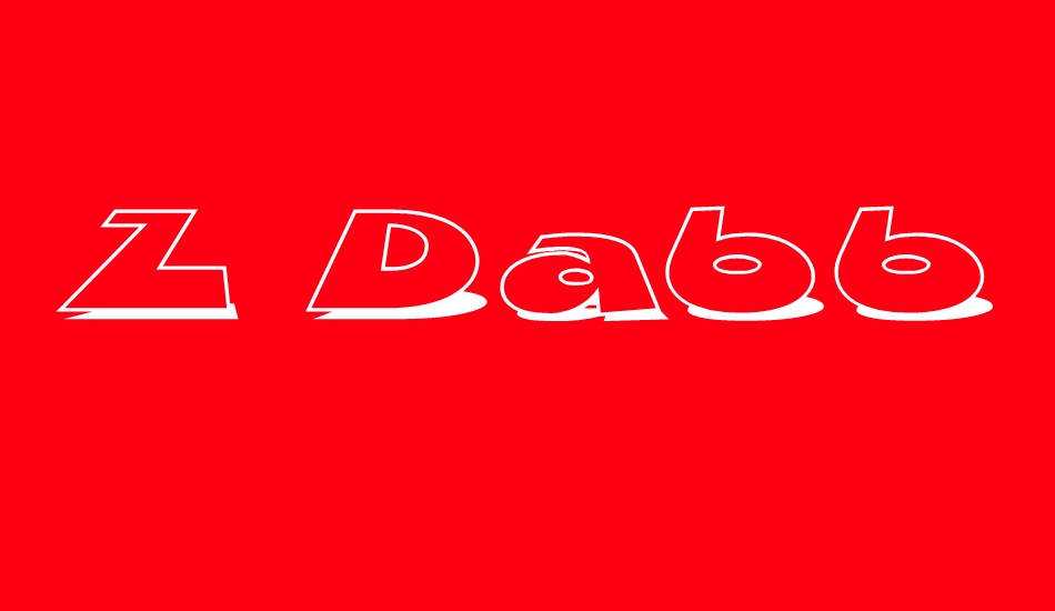 z-dabble-down font big