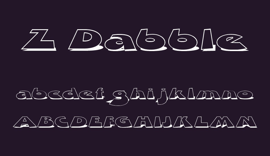 z-dabble-down font