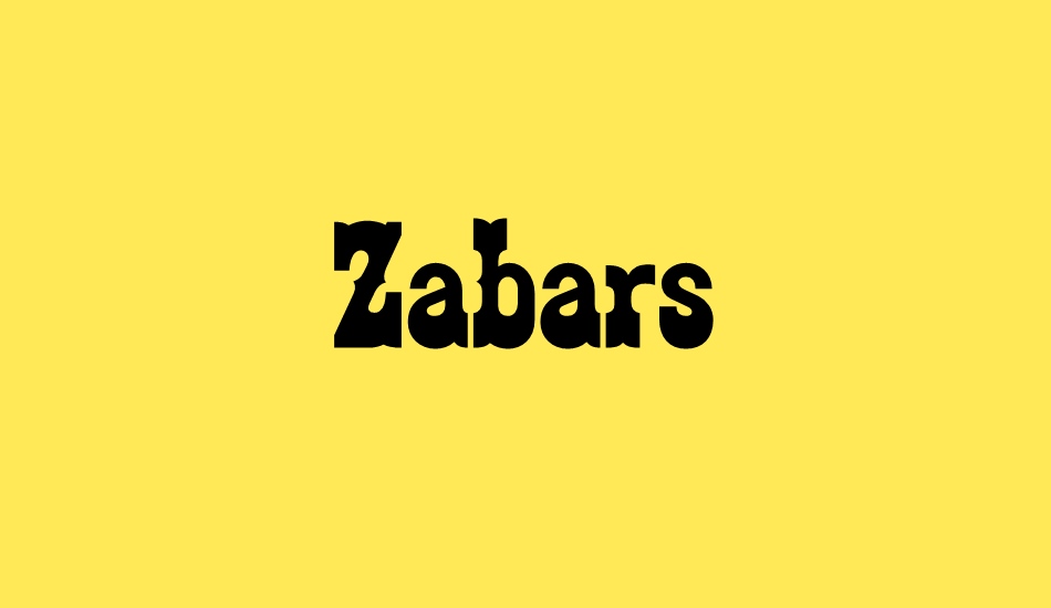 zabars font big