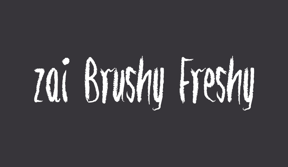 zai-brushy-freshy font big