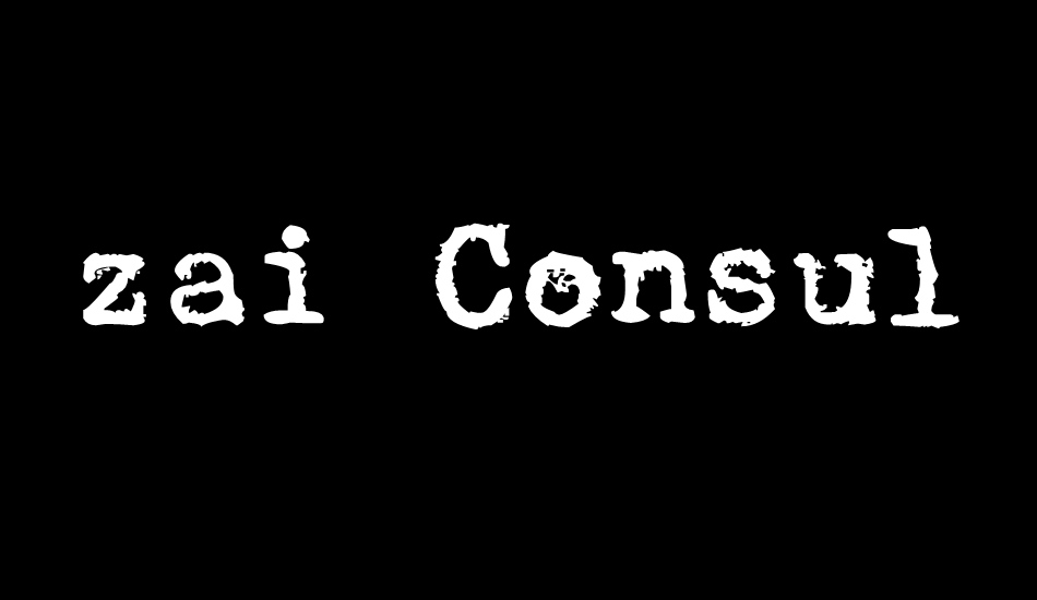 zai-consul-polish-typewriter font big