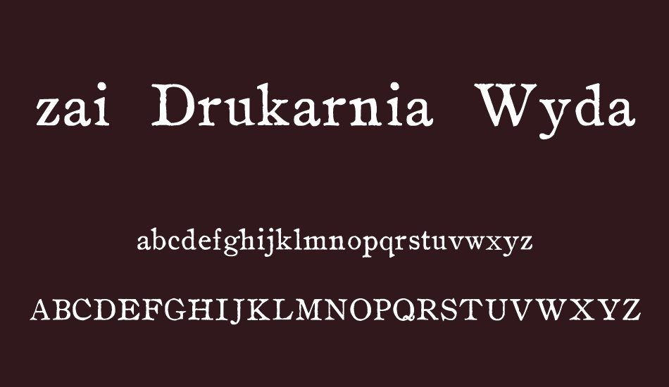 zai-drukarnia-wydawnicza-1870 font