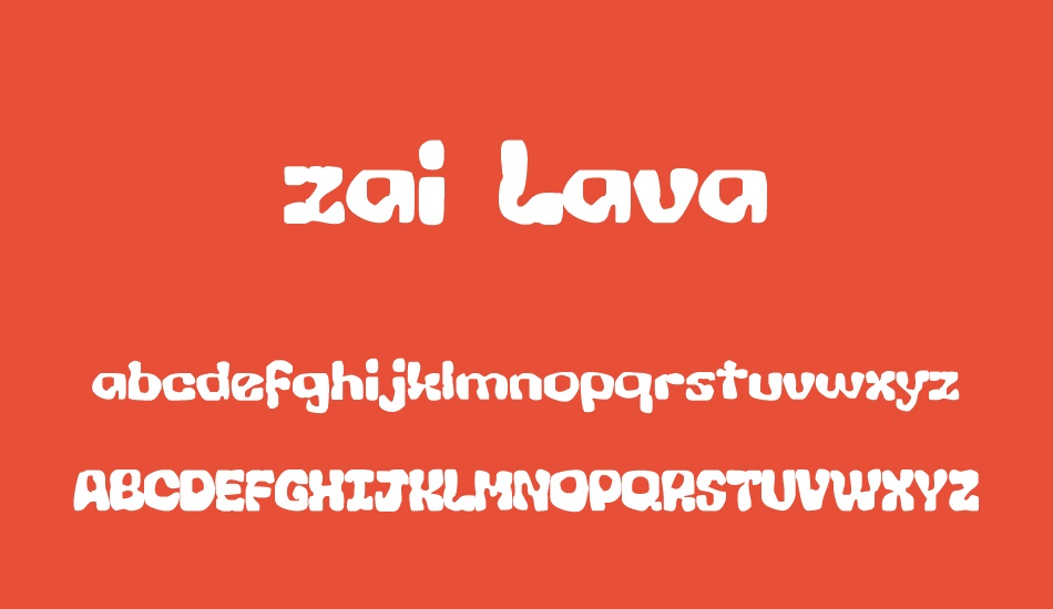 zai-lava font