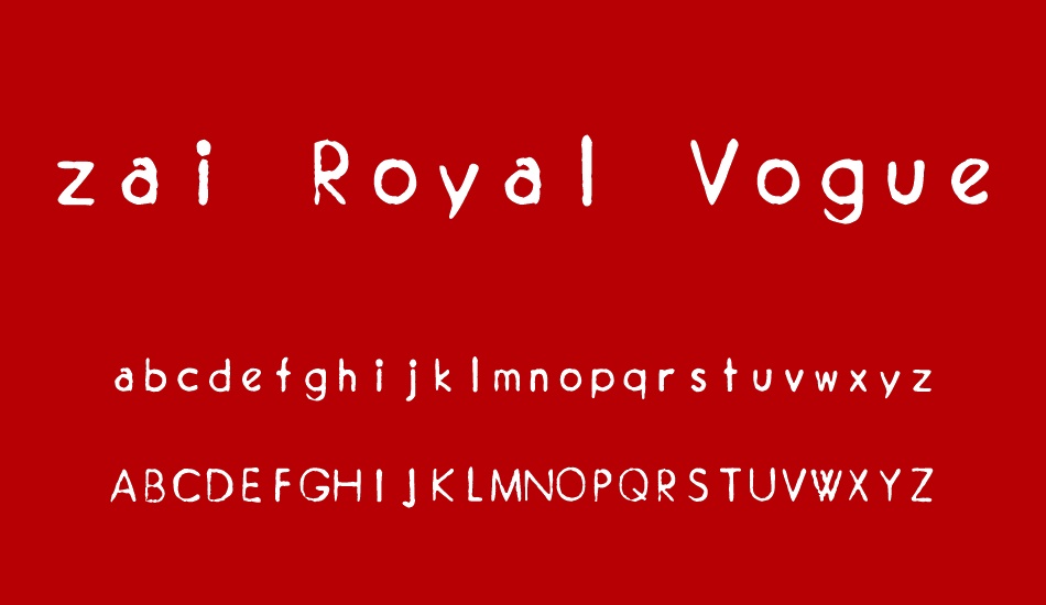 zai-royal-vogue-typewriter-1929 font