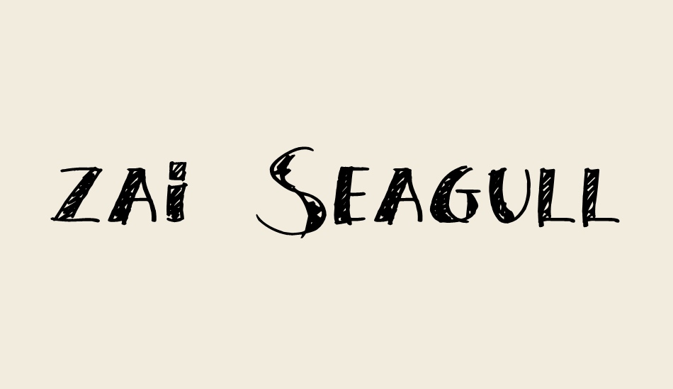 zai-seagull-felt-tip-pen font big